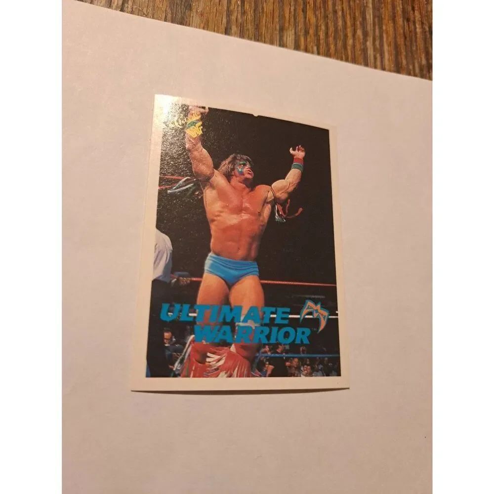 Vintage 1990 WWF Trading Card #106 Ultimate Warrior Classic Games Titan Sports